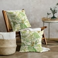 thumbnail image 4 of Vintage Floral Bird Pillow Covers 20x20 Inch Set of 2 Lime Green Brown Flowers Leaves Decorative Throw Pillows For Couch Chinoiserie Square Pillow Cases Home Decor For Sofa Bed Porch Room Outdoor, 4 of 6