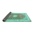 thumbnail image 2 of Ahgly Company Indoor Rectangle Persian Turquoise Blue Traditional Area Rugs, 4' x 6', 2 of 4