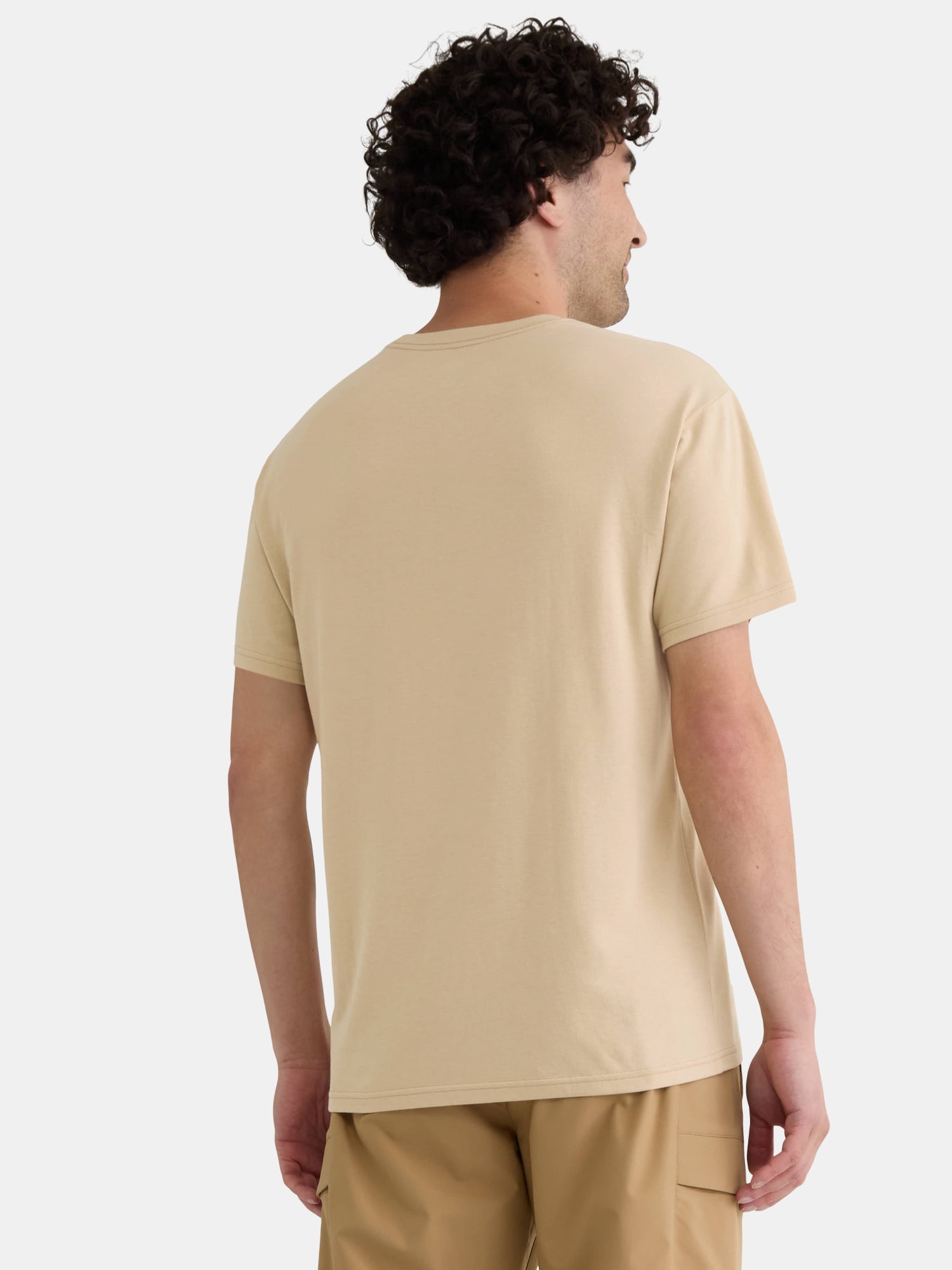 Athletic Works Men's Solid Tri Blend Tee with Short Sleeves, Sizes XS-4XLT