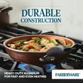 thumbnail image 3 of Farberware Easy Clean 14 Pcs Ceramic Nonstick Cookware Set with Cooking Tools, Dishwasher Safe, Brown, 3 of 10