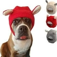 thumbnail image 6 of Apmemiss Clearance Dog Ear Muffs Noise Protection Winter Neck and Ear Warmer Hood for Pets Cat Dogs Stress Anxiety Relief Hood Warm Dog Knitted Hat Holiday Outdoor Walking Essential Clothing Matching, 6 of 7