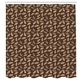 thumbnail image 2 of Ambesonne Leaves Shower Curtain, Earth Tones Autumn Leaves, 69"Wx84"L, Cocoa Champagne, 2 of 4
