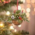 thumbnail image 5 of Christmas Grapevine Wreath Wall Decoration Christmas Holly Berry Front Door Wall Window Hanging Decoration Christmas Ornament, 5 of 6