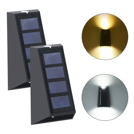 

2pcs Yard Solar Power Outdoor Waterproof Wireless LED Wall Washer Night Light