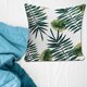 thumbnail image 2 of Funda de almohada de lino con planta de bosque tropical, funda de cojín, decoración para coche, boda, coche (F#), 2 of 8