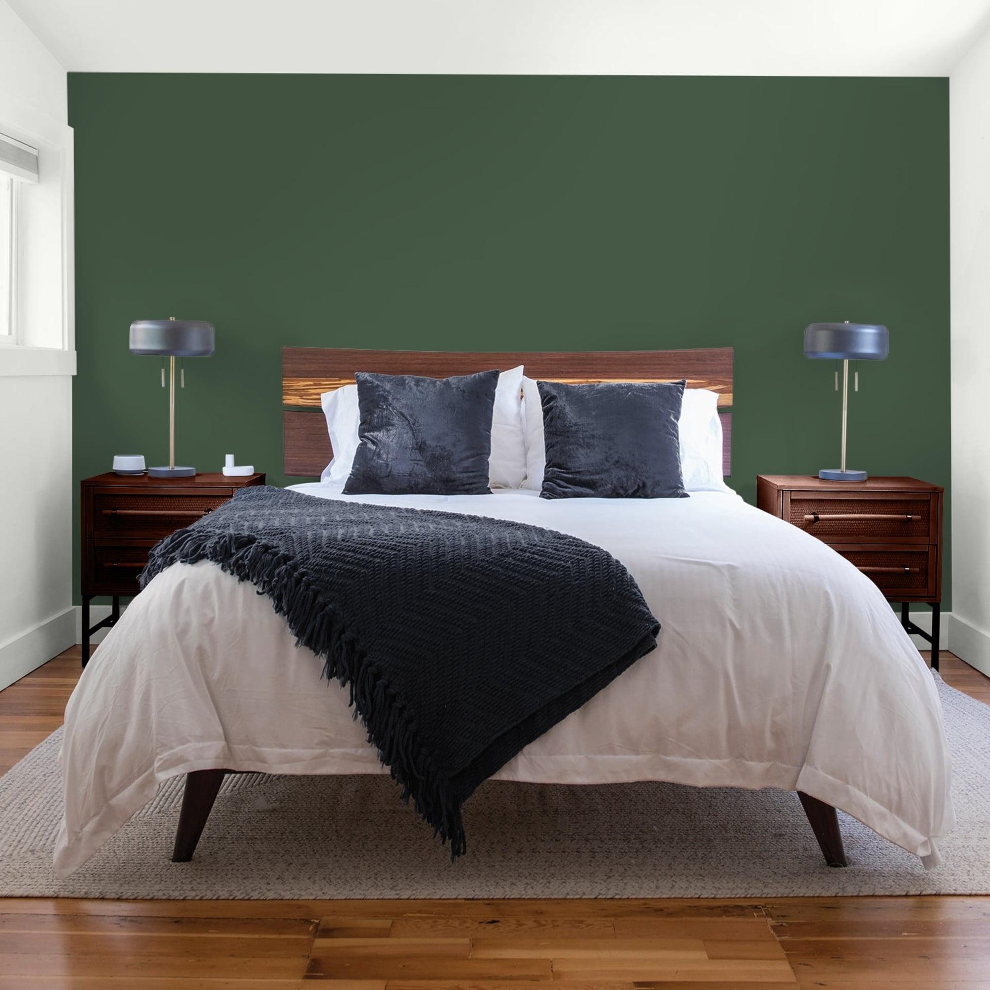 Glidden Fundamentals Pine Forest / Green, Flat Interior Paint, 1 Gallon