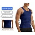 thumbnail image 6 of QSAWXQZ Men's Seamless Compression Tank Sleeveless Crew Neck Tummy Control Slim Body Shaper 2XL, 6 of 8