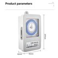 thumbnail image 3 of TB388R Mechanical 24 Hours Timer Switch Electrical Timer Switch Box, 3 of 5