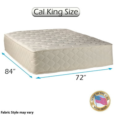 Dream Sleep Highlight Luxury Firm Mattress Only - Premium Edge Guards, Spine Support, Innerspring Coils, Longlasting Comfort by Dream Solutions USA (Cali King 72"x84"x14")