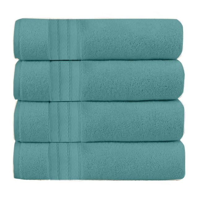 Dvkptbk Quality Cotton Towels Soft and Absorbent 4PC