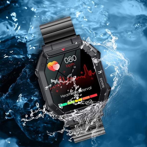 Podómetro Smartwatch Compatible con Bluetooth Llamadas Fitness Tracker Mensaje Recordatorio