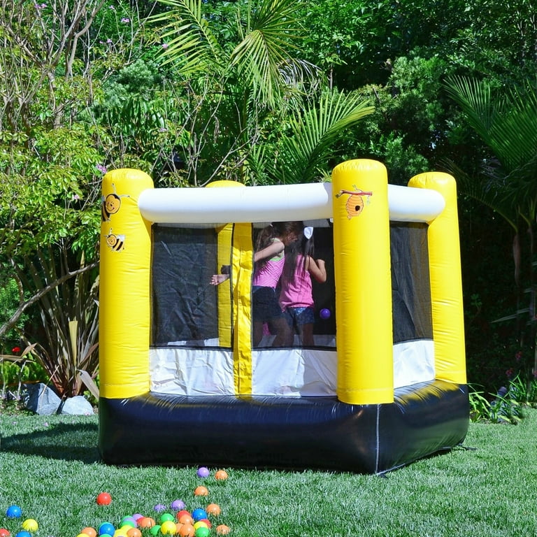 JumpOrange Busy Bee Bounce House for Kids 3-12 (with Blower