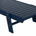 thumbnail image 6 of Malibu Poly Reclining Outdoor Patio Chaise Lounge Chair Adjustable, Navy Blue, 6 of 13