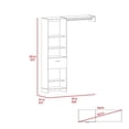 thumbnail image 2 of Tuhome Manchester 150 Closet System with Five Open Shelves, Single Drawer, Full-Length, 2 of 5