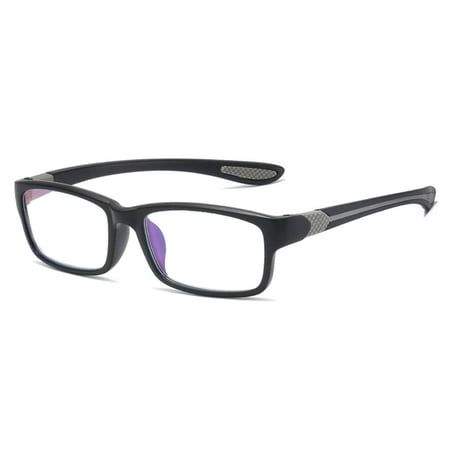 Office Classic Eye Protection Hyperopia Optical Eyewear Anti-Blue Light Reading Glasses Presbyopia Eyeglasses Ultra Light Glasses GREY STRENGTH 150