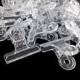 thumbnail image 4 of 200 Clips de Plástico Bulldog, Clips de Papel de Utilidad, Clips de Bisagra para el Hogar, Uso de Oficina Transparente, 4 of 5