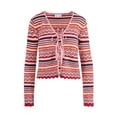 thumbnail image 5 of Jessica Simpson Women’s Alani Pointelle Cardigan Sweater, Lightweight, Sizes XS-XL, 5 of 6