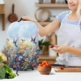 thumbnail image 3 of FKELYI Blender Dustproof Cover Coffee Maker Dust Cover Daisy Floral Hummingbird Print Anti Fingerprint Stain Resistant Stand Mixer Protector Covers with Handle, 3 of 6