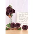 thumbnail image 2 of Hongchun Artificial Flowers Roses, 25 Pcs Decorative Flowers Fake Roses with Stems, 2 of 5