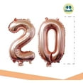 thumbnail image 2 of 20 Years Anniversary Decoration, Party Balloons 20 Years Number Balloons Number, 2 of 5