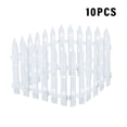 thumbnail image 1 of Fall Decorations For Home Christmas Tree Belt White Picket Fenceside Frame Mini Plastic Decorative Fence, 1 of 1
