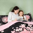 thumbnail image 4 of Erosebridal Fox Queen Comforter Set for Girls, Sakura Petals Comforter Sets Queen, Pink Reversible 3-Piece 1 Comforter and 2 Pillowcases, 4 of 6