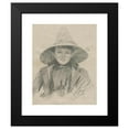 thumbnail image 2 of Anders Zorn 12x14 Black Modern Framed Museum Art Print Titled - Ada Lymon (Woman in a Large Hat) (1887), 2 of 5