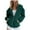 Dark Green, variant on Cathalem Women's Solid Color Zip-Up Fleece Hoodie - Winter Warm Pullover Sweatshirt with Zippered Pockets, Cozy Casual Hooded Jacket (Dark Green,XL)