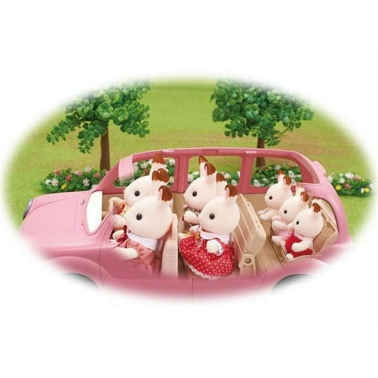 Sylvanian Families - 5535 - Le Monospace Rose Et Set De Pique-nique