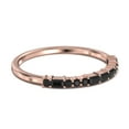 thumbnail image 3 of Love Ring 0.44ct Black Diamond Moissanite 10K Rose GoldWedding Band, 3 of 4