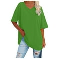 thumbnail image 2 of Basic T Shirts for Women Everyday Casual Loose Fit Summer Short Sleeve, 2 of 5