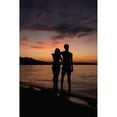 thumbnail image 3 of Mossholder, Tim 11x14 Black Modern Framed Museum Art Print Titled - Couple Silhouette, 3 of 5