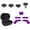 purple, variant on 10 IN 1 Metal Replacement Thumbsticks for Xbox Elite Controller Series 2 Core, Includes 4 Swap Magnetic Joysticks, 4 Paddles, 1 Standard D-Pads, Accessories Parts for Xbox One Elite 2,black