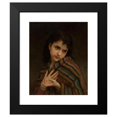 thumbnail image 2 of William Bouguereau 12x14 Black Modern Framed Museum Art Print Titled - La Frileuse (1879), 2 of 5