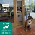 thumbnail image 4 of Hakuna Pets Large Bronze Mesh Patio Pet Door, Suitable for Screen Sliding Doors, for Dogs & Cats up to 100 lbs, 4 of 9