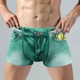 thumbnail image 2 of Mid Rise Printed Men's Underwear Breathable Comfortable Casual Briefs Wasite Design, 2 of 6