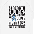 thumbnail image 4 of Inktastic ALS Awareness Strength Courage Support Boys or Girls Baby Bodysuit, 4 of 5