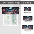 thumbnail image 6 of Cactus Kitchen Valance Curtain Rod Pocket Desert Full Moon Mid Century Retro Nature Landscape Thermal Insulated Room Darkening Curtain for Dinning Room 54 by 18 in, 1 Panel, 6 of 6