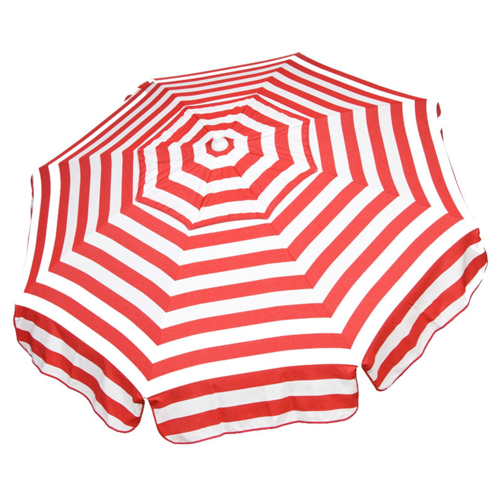 6ft red white striped patio umbrella Shop 6 Ft Large you can effortlessly adjust the angle of your umbrella to suit your needs DestinationGear 1335 Italian 6 ft.