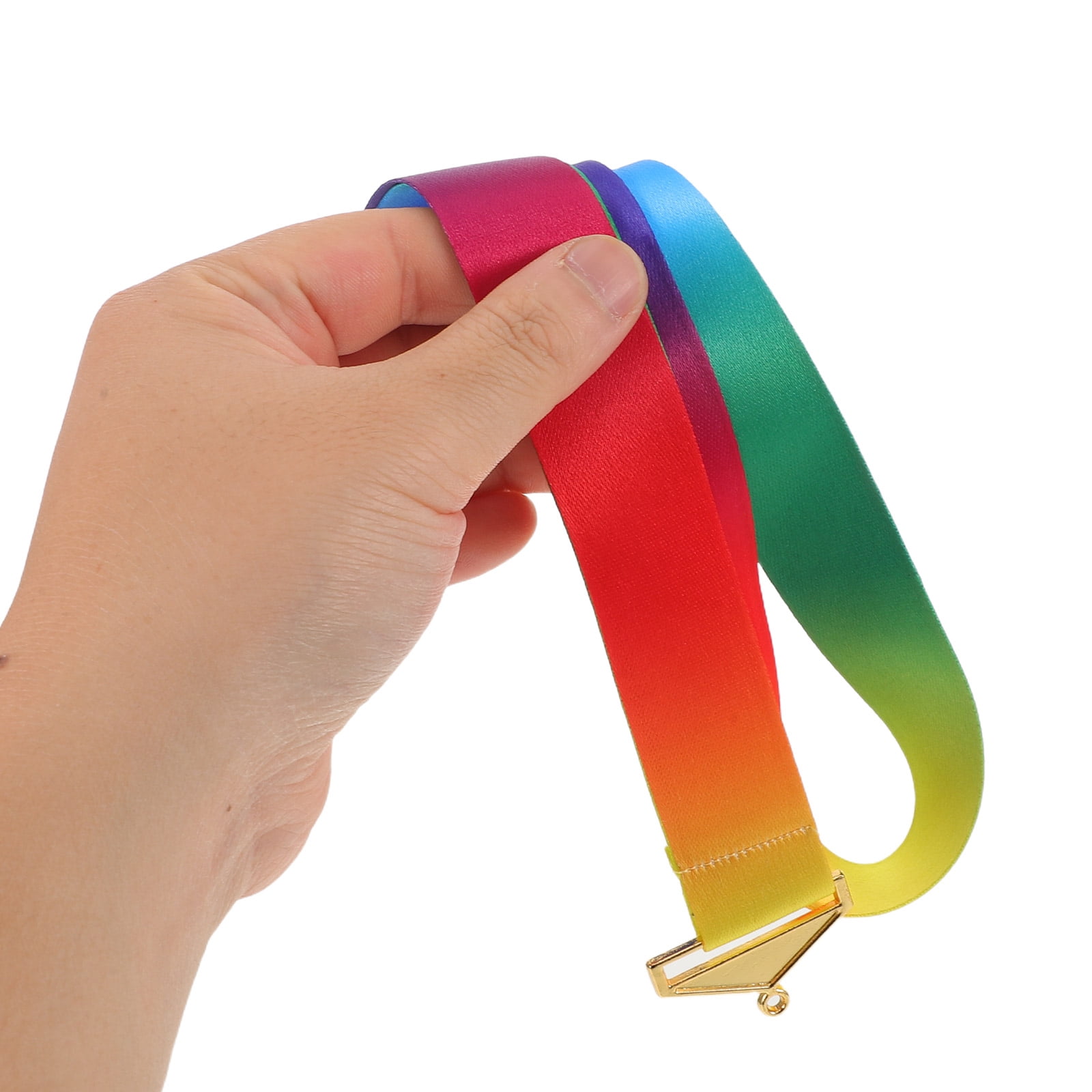 OUNONA 4-Pack Fabric Medal Ribbon Lanyards in Assorted Colors for Sports Awards, Ceremonies, and Display Purposes