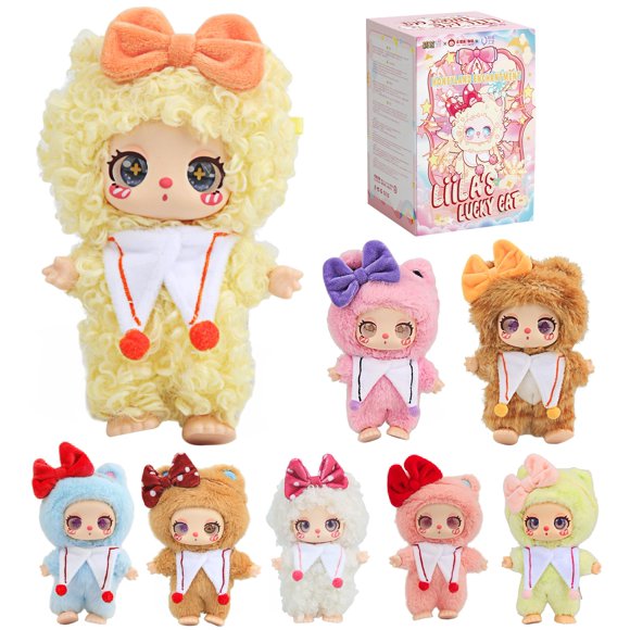 Caja de peluche Mystery Fun Liila's Lucky Cat Series 16 cm