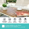 thumbnail image 3 of Suntone 4-Piece Outdoor Conversation Sets with Suspended Padded Beige Cushion, Black/Beige, 3 of 11