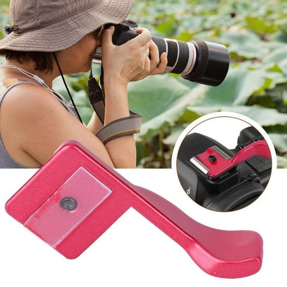 Sonew Hot Shoe Mount Finger Handle, Finger Handle for Fuji,Aluminum Alloy Finger Thumb Grip Hot Shoe Mount Holder Bracket for Fuji X100 X100S X-E1