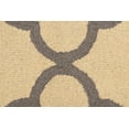 thumbnail image 6 of Cream & Taupe Trellis 5X8 Hand-Tufted Modern Rug, 6 of 11