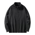 thumbnail image 4 of Mens Sweater - Winter Warm Knit Pullover Casual Long Sleeve Zip Up Sweater Jacket, Soft Comfortable Outerwear, Autumn Winter Daily Wear, Breathable Fabric, Men's Clothing, 4 of 4