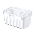 thumbnail image 1 of Fridge Storage Containers with Freshness Tracker, Airtight Bins for Vegetables Fruits, Durable Plastic Design with Drainage Holes, Stackable Organizer for Refrigerator Pantry, 1 of 8