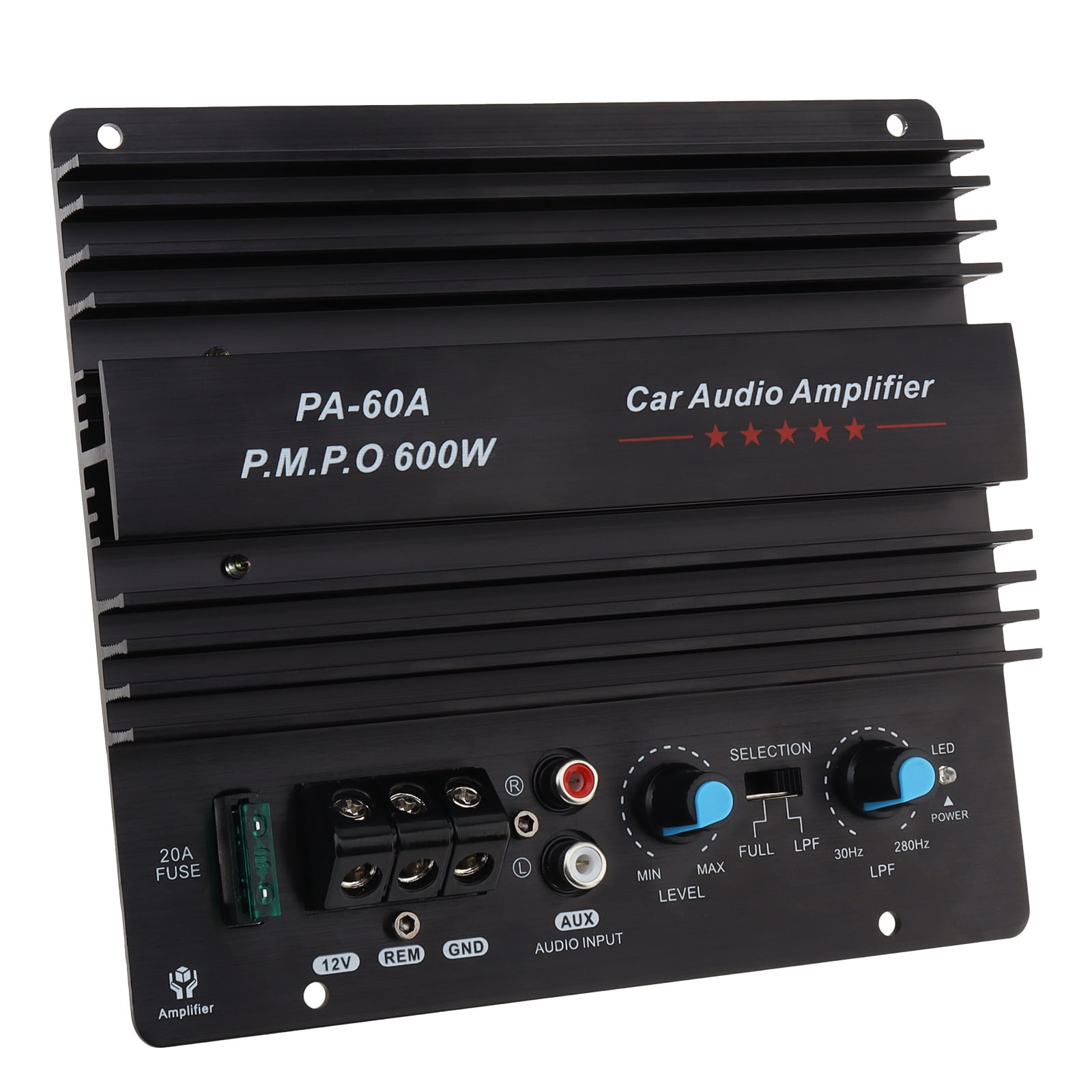 12V 600W Subwoofer Board Bass Module High Power Mono Channel Car Audio Amplifier Board, Powerful Bass Car Audio High Power Amplifier Amp Board