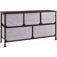 thumbnail image 4 of CF  Extra Wide Fabric 5-Drawer Storage Organizer Unit for Closet, Bronze, 4 of 6