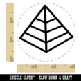 thumbnail image 2 of Pyramid Egypt Outline Self-Inking Rubber Stamp Ink Stamper - Red Ink - Small 3/4 Inch, 2 of 7