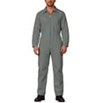 thumbnail image 3 of Mens Solid Color Coveralls Collared Long Sleeve Zip Up Utility Jumpsuits with Pockets Mechanic Workwear Boiler Suits, 3 of 8